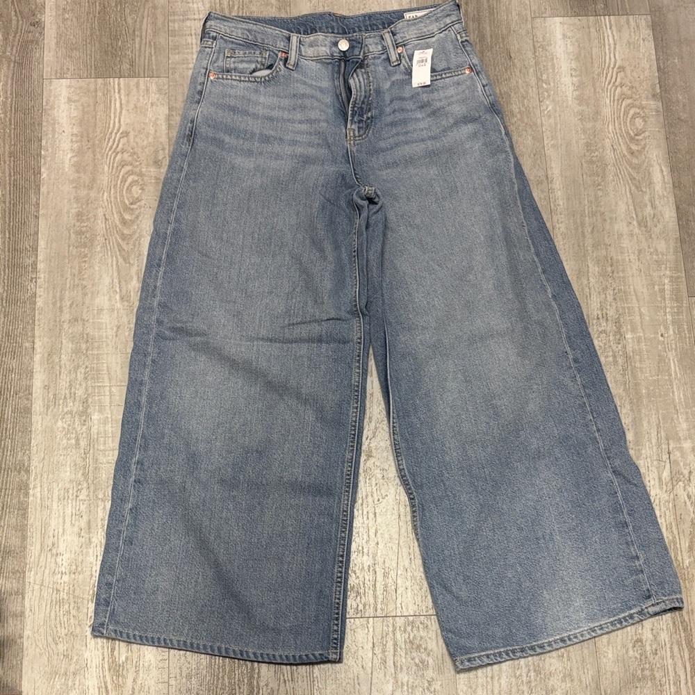 GAP Medium Blue Wide Leg Jeans